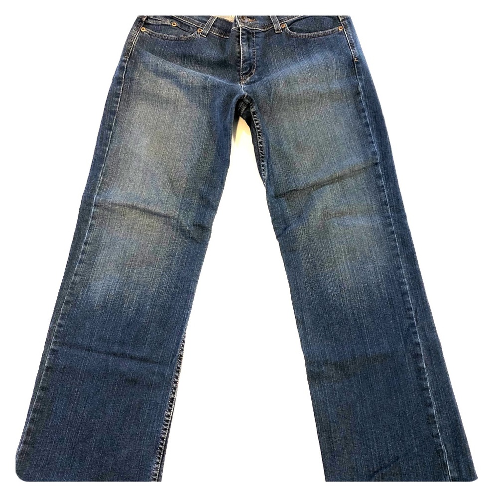 👖 DKNY Easy Street Blue Stretch Wide Leg Jeans